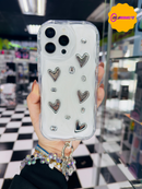 Glossy Silver Heart🩶🤍