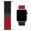 CORREA APPLE WATCH DOBLE TONO ROJO & NEGRO