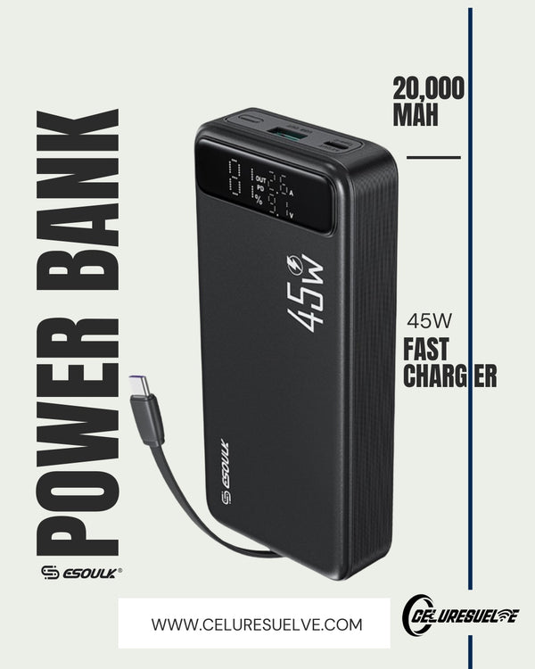 Esoulk 20,000/45W power bank