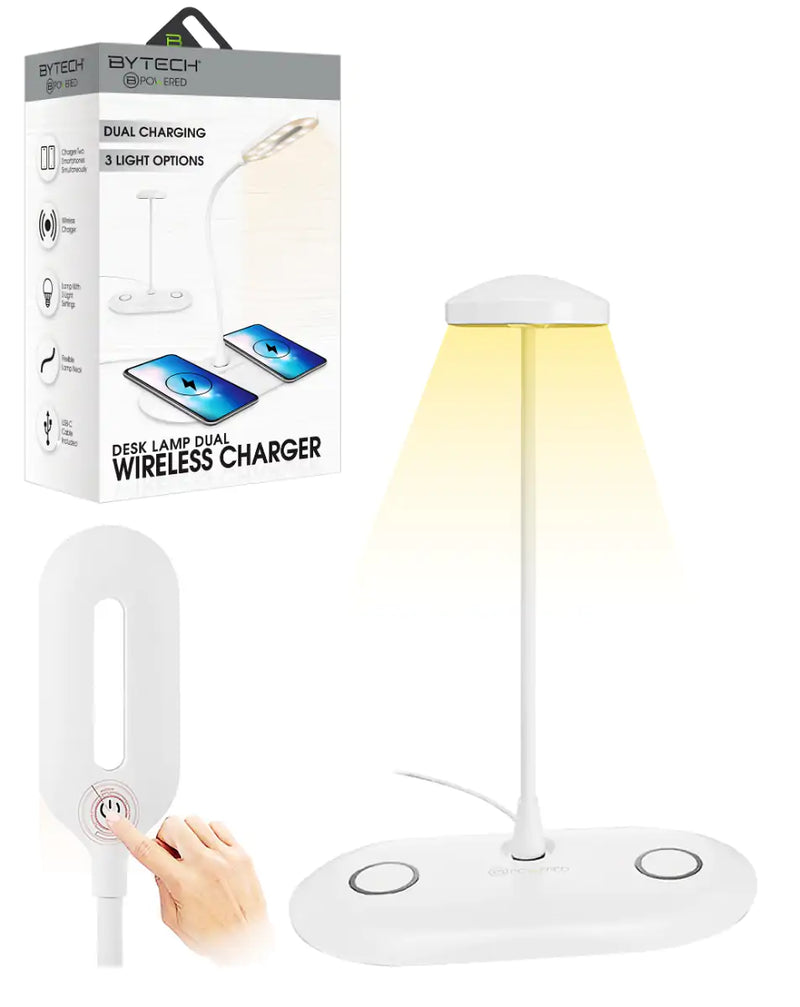 Dual Wireless Charger Desk Lamp