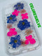 COVER IPHONE FLORES ROSA Y AZUL