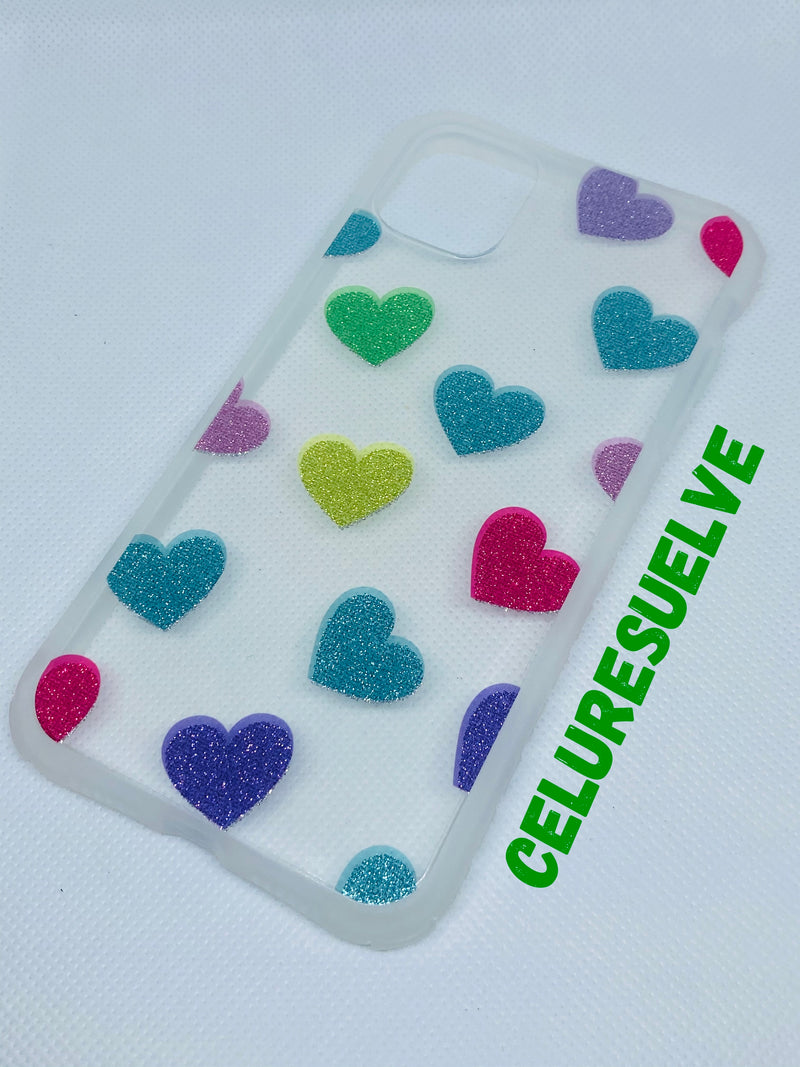 COVER PARA IPHONE DE CORAZONES