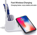 WIRELESS CHARGER DESK LAMO WITH PEN CUP