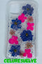 COVER IPHONE FLORES ROSA Y AZUL