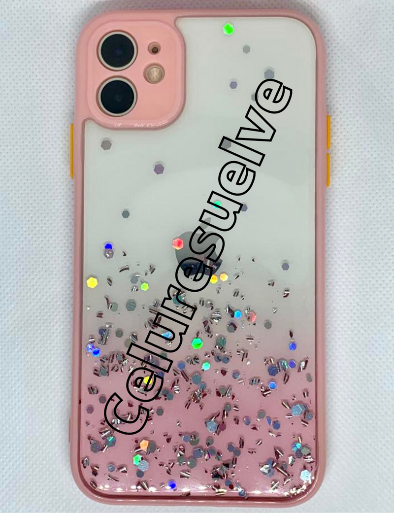 COVER IPHONE BRILLO ROSA